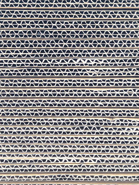 istock Close up of corrugated cardboard. 2216366401