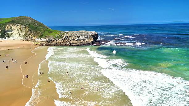 istock A breathtaking coastal scene showcases stunning turquoise waters alongside a sandy beach 2216367106