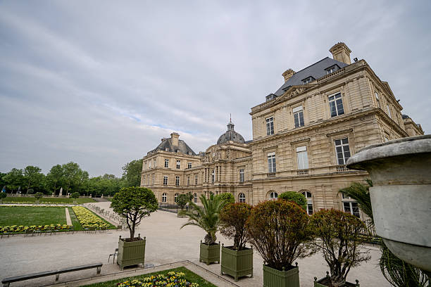 Luxembourg Palace in Paris. Golden hour