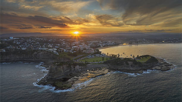 istock sunset-aerial-view-coastal-landscape-beach-scene 2216387750