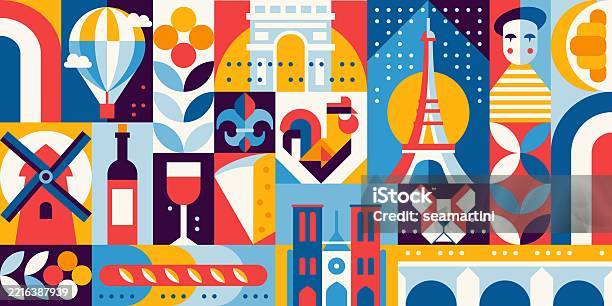 France Vector Pattern Geometric France Pattern Vector Background Stock Illustration ...