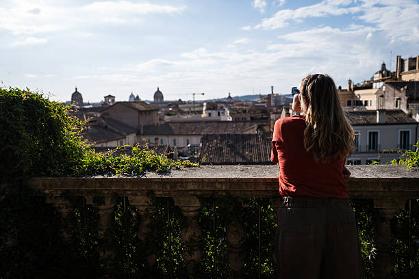 istock Elegant woman in Rome 2216388673