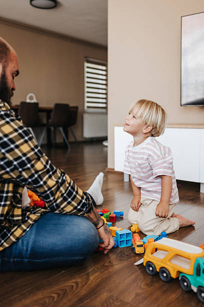 istock Father spending quality time with his son at home 2216390943