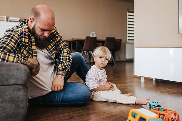 istock Father spending quality time with his son at home 2216391404