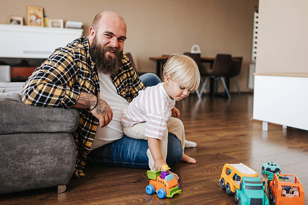 istock Father spending quality time with his son at home 2216391423