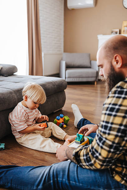 istock Father spending quality time with his son at home 2216391588