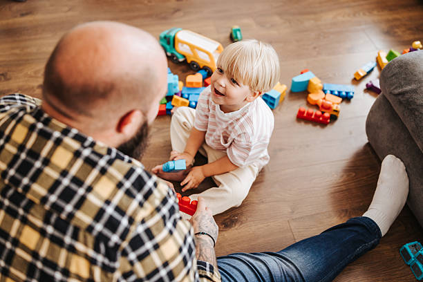 istock Father spending quality time with his son at home 2216391764