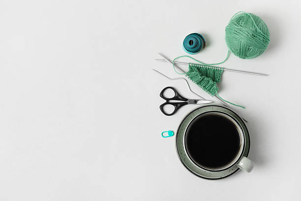 Composition of balls of knitting thread
