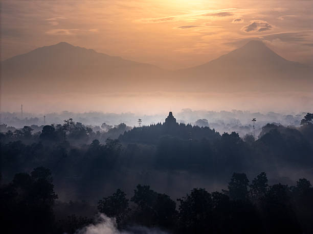 istock Misty Borobudur temple in the morning 2216397349