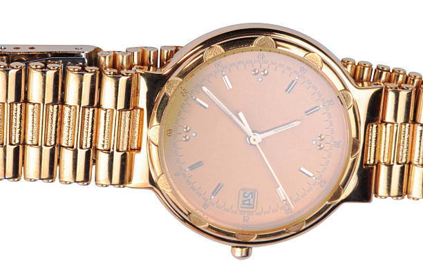 Watch collector holding his chain watch, close up