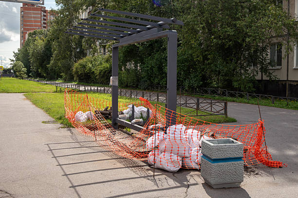 istock Installation of a new bus stop 2216399810