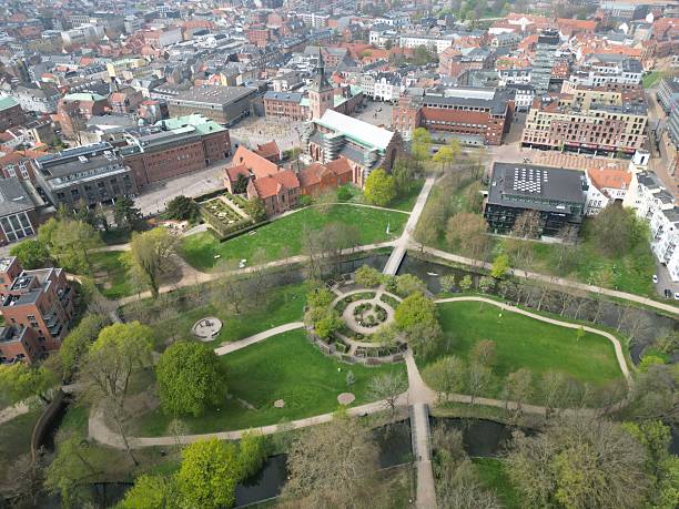 istock Aerial Cityscape with Parks and Historic Architecture 2216404117
