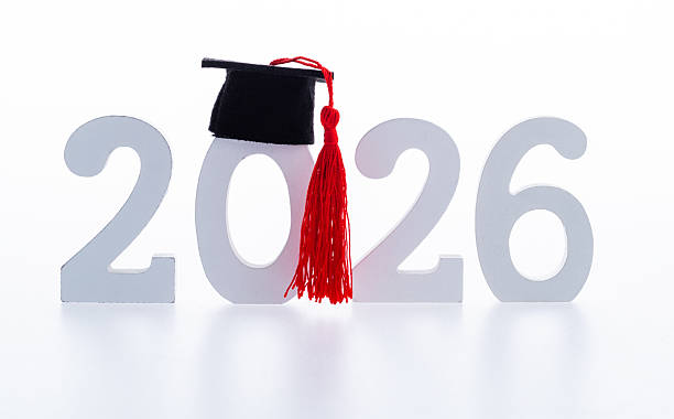 istock New year number 2026 with graduation hat 2216405792