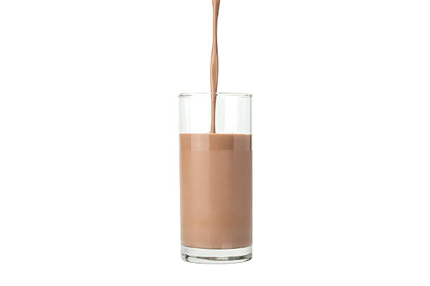 istock Chocolate milk on a white background. 2216405857