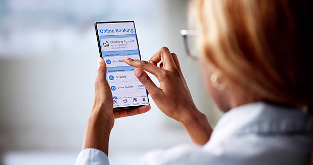 istock Secure Money Transfer App For Online Banking 2216405876