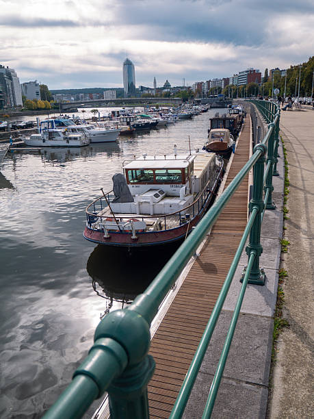 istock Cityscape from the Liege Harbor 2216410707