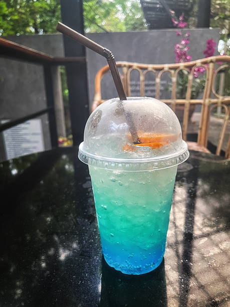 istock Blue hawaii cocktail tropical drink 2216414902