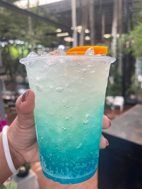 istock Blue hawaii cocktail tropical drink 2216414933