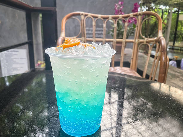 istock Blue hawaii cocktail tropical drink 2216414944