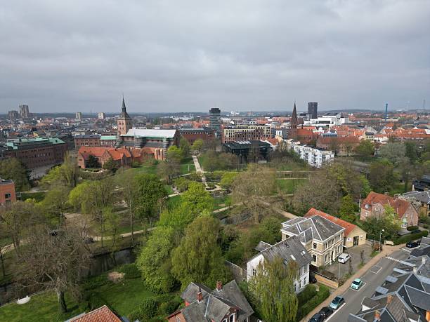 istock Aerial view of Odense, Denmark 2216415941
