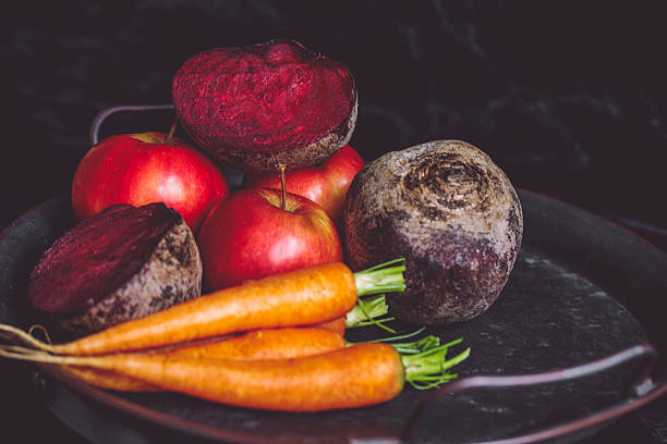 Raw Organic Vegetables And Fruits