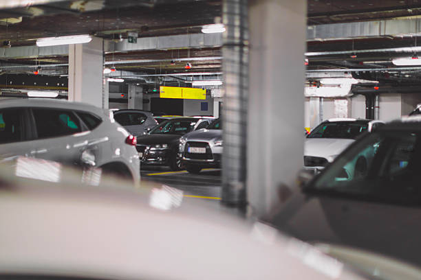 istock Cars parked in underground garage 2216416810