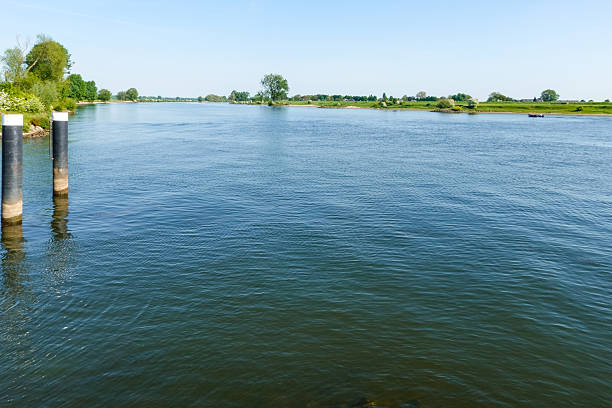 The river Meuse near the small village of Ammerzoden in The Netherlands.
