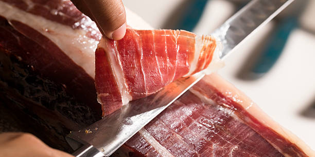 istock Knife cut Iberian acorn ham 2216428956