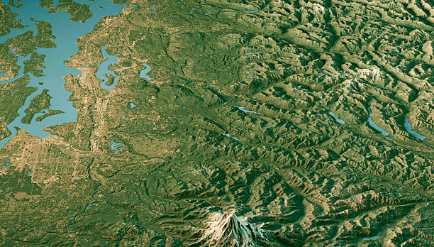 istock King County WA Satellite Landscape View 3D Render True Color 2216473763