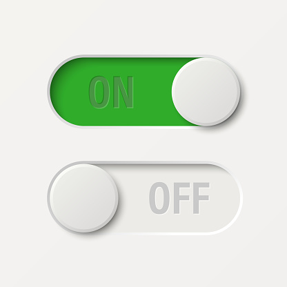 Toggle Switch Vector Set Realistic Toggle Switch Vector Illustration On ...