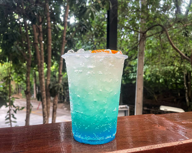 istock Blue hawaii cocktail tropical drink 2216486232