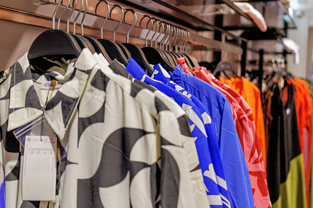 istock Fashion clothes on a rack 2216494987