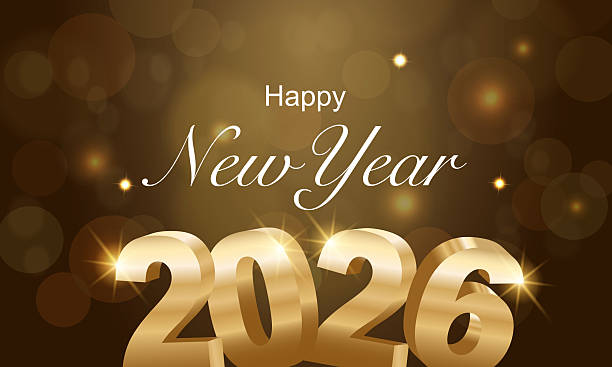 istock 2026 Happy New Year Background Design. Greeting Card, Banner, Poster. Vector Illustration. 2216496647