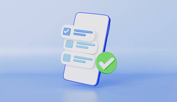 istock Checkmark sign icon on bubble, tick, accept, agree on application, choose correct icon 2216497583