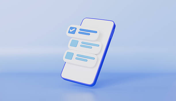 istock Checkmark icon isolated on mobile phone, tick, accept, agree on application, choose correct icon 2216497587