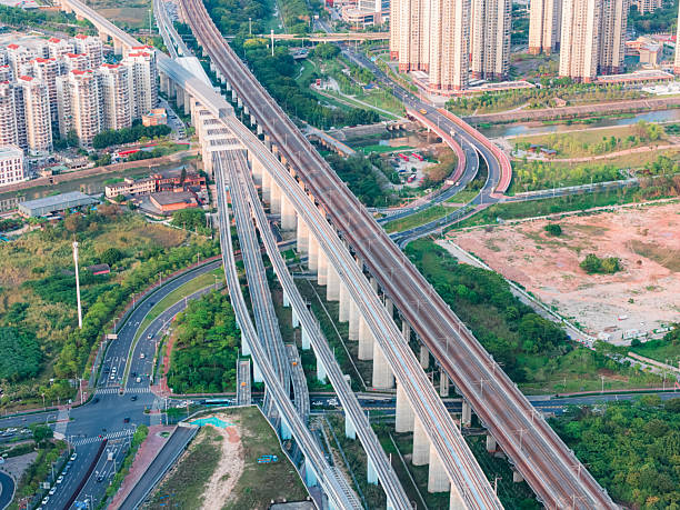 istock Crisscross railway tracks 2216499258