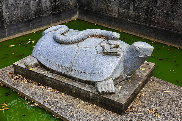 Statue of a Turtle and a Snake