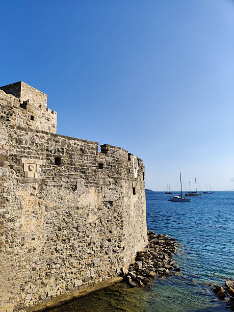 istock a beautiful ship is sailing in the blue sea 2216507151