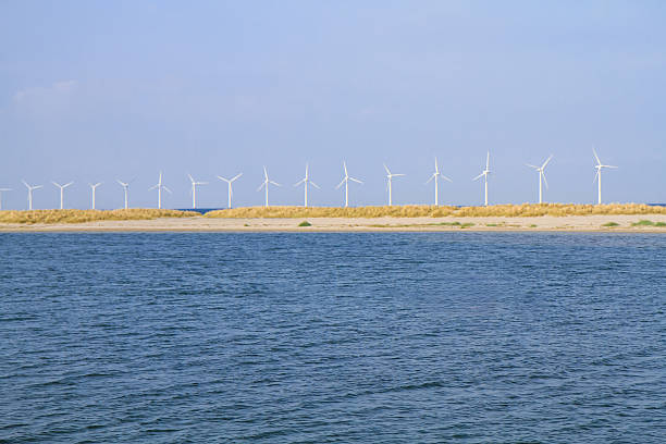 Offshore wind power equipment scene