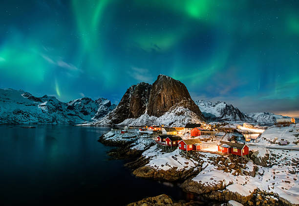 istock Aurora borealis over Hamnoy in Norway 2216523502