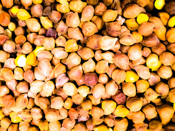 Chickpeas ready for cooking. Healthy and organic cereal