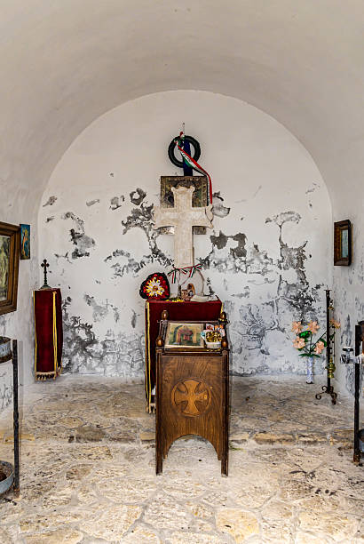 istock Tiny St. Nedjelja Church on an island off Petrovac 2216530103