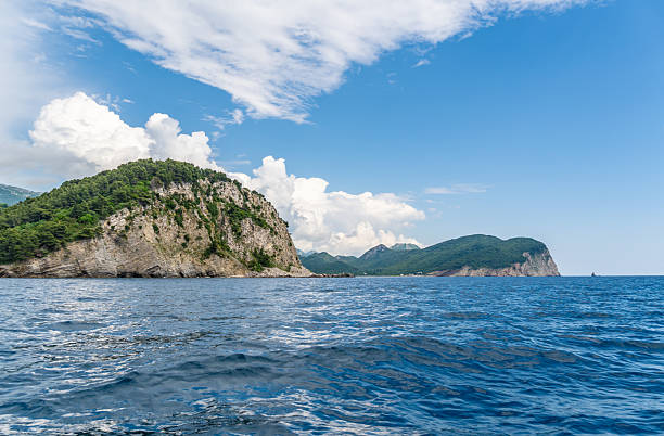 Coastline of Petrovac in Montenegro