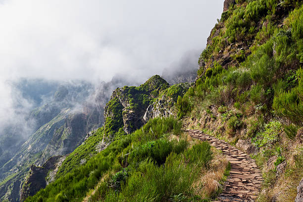 Landscape of Madeira island mountains