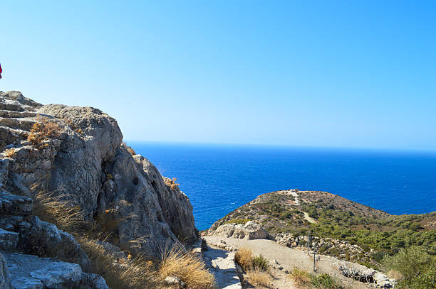 istock Medieval Castle Overlooking the Aegean Coast - Rhodes, Greece 2216557594