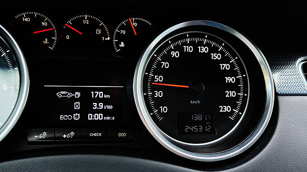 istock A car dashboard with a speedometer showing a speed of 180 km/h 2216562125