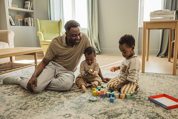 istock Happy family at home 2216567590