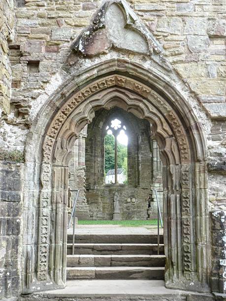 istock A beautifully carved doorway at Tintern Abbey 2216569830