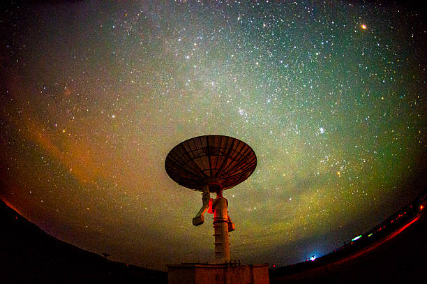 istock Radio telescopes and the Milky Way at night 2216571347