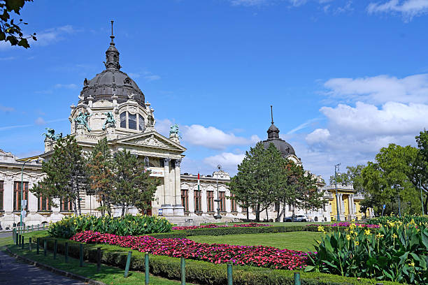 istock Thermal baths building in Budapest's central park 2216583434